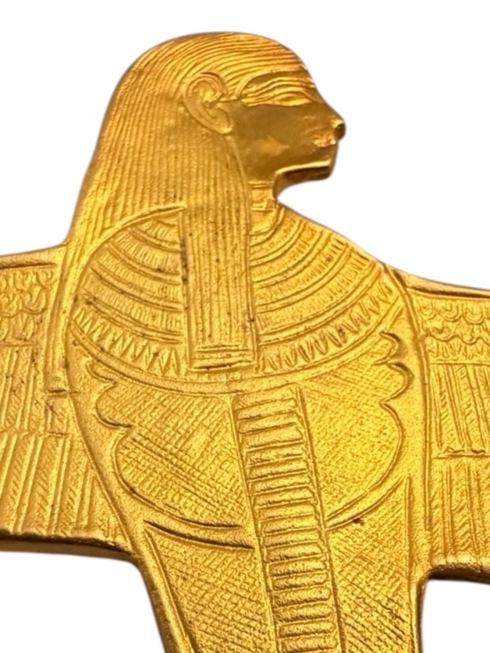 MMA King Tut, 24k gold plated PENDANT, cobra goddess Wadjet, RARE! - Picture 4 of 10